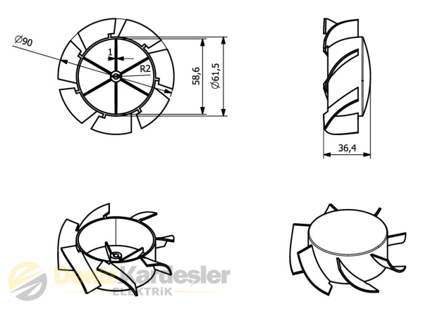 ADAL100mm ASPİRATÖR
