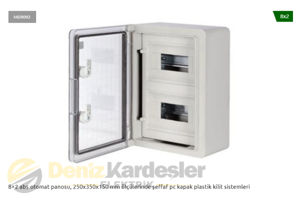 ADAL 250X350X150 8X2 PC KAPAKLI OTOMAT PANOSU