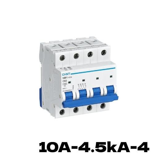 CHİNT eB 4 KUTUP 4,5KA C/10A OTOMATİK SİGORTA