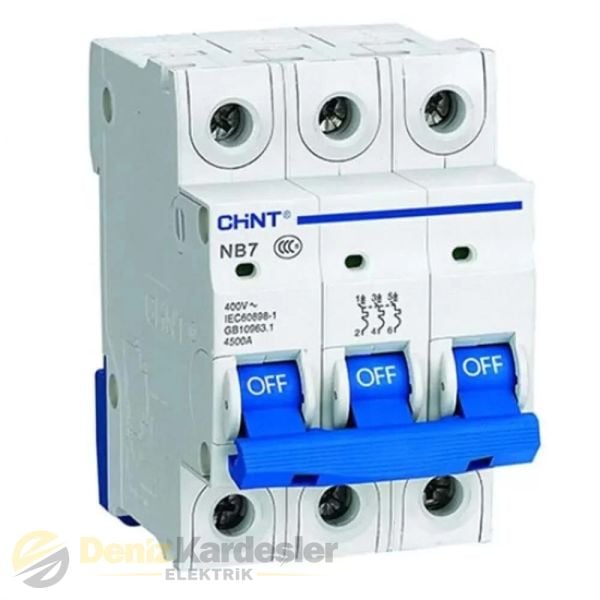 CHİNT NB7 3 KUTUP 6KA C/25A OTOMATİK SİGORTA