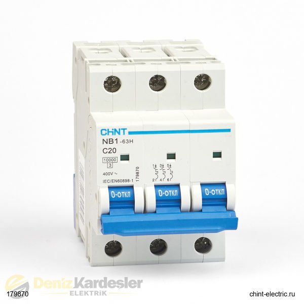 CHİNT NB1 3 KUTUP 10KA C/50A OTOMATİK SİGORTA