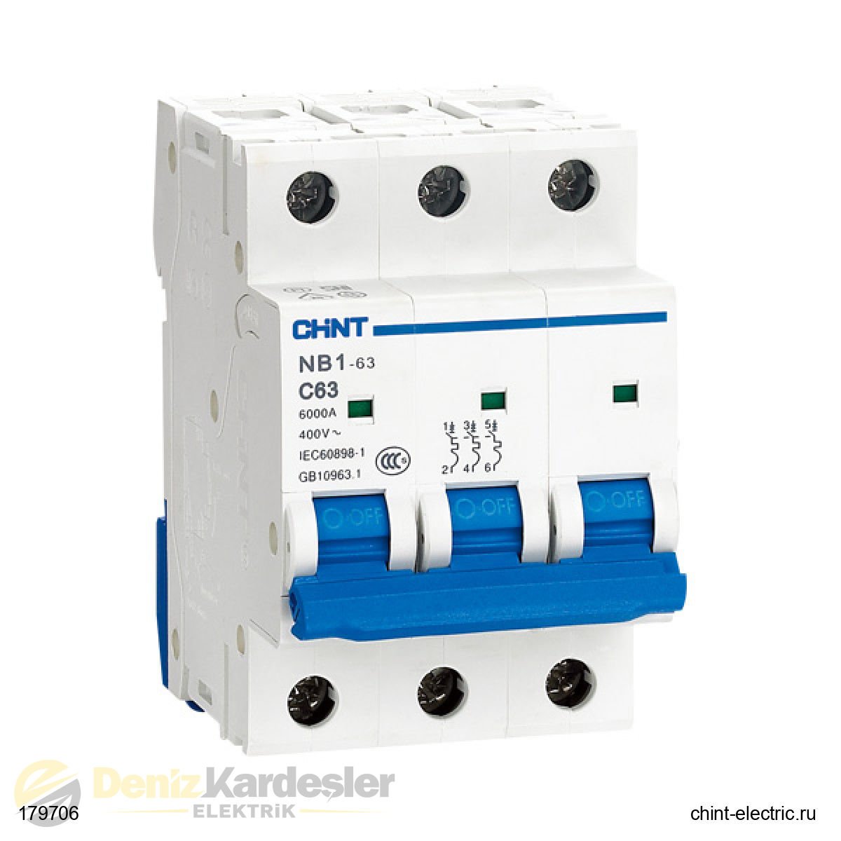 CHİNT NB1 3 KUTUP 10KA C/20A OTOMATİK SİGORTA