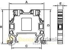 ONKA RAY KLEMENS 2.5MM GRİ MRK-2.5MM