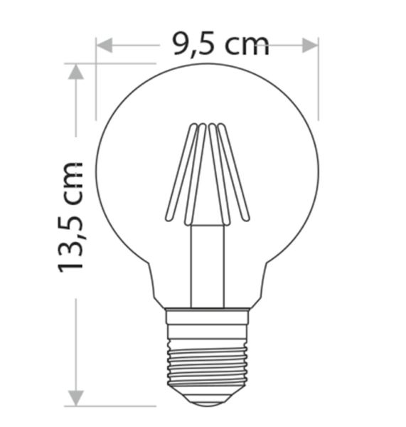 CATA 6W EDİSON  LED AMPUL G95 GLOP AMPÜL (GÜNIŞIĞI