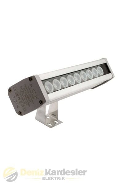 ACK 9x1W 6500K IP65 27CM LED WALLWASHER