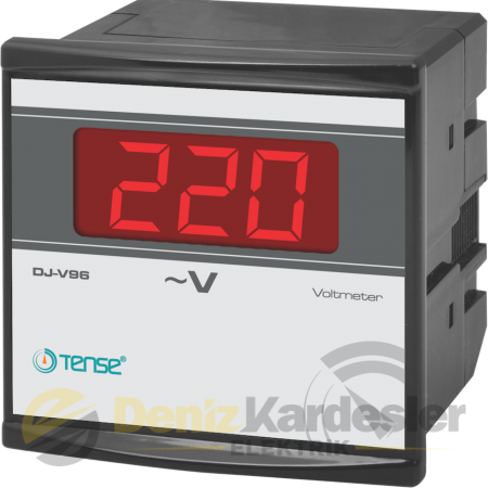 TENSE DİJİTAL VOLTMETRE 1-500V AC 96X96mm