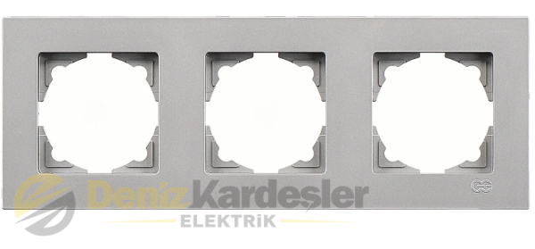 GÜNSAN EQONA NOBLE INOX ÜÇLÜ ÇERCEVE GÜMÜŞ