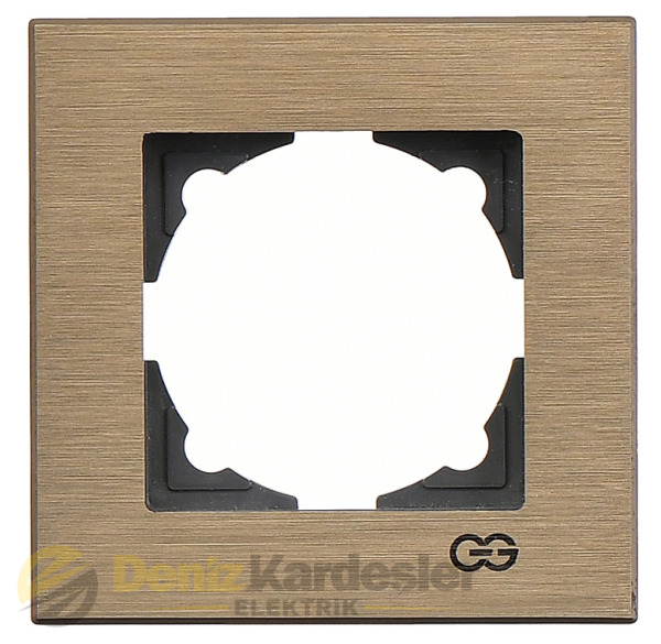 GÜNSAN EQONA NOBLE INOX TEKLİ ÇERÇEVE BRONZ