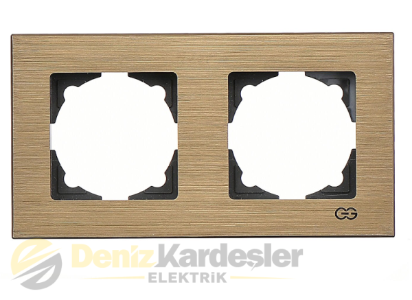 GÜNSAN EQONA NOBLE INOX İKİLİ ÇERÇEVE BRONZ