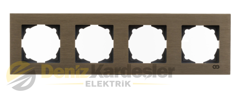 GÜNSAN EQONA NOBLE INOX DÖRTLÜ ÇERÇEVE BRONZ