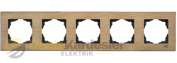 GÜNSAN EQONA NOBLE INOX BEŞLİ ÇERÇEVE BRONZ
