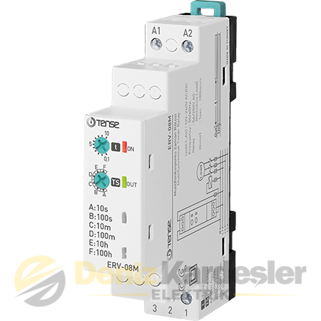 TENSE MULTİFOKSİYONLU ZAMAN RÖL.12V-240V AC/DC