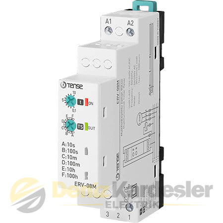 TENSE MULTİFOKSİYONLU ZAMAN RÖL.12V-240V AC/DC