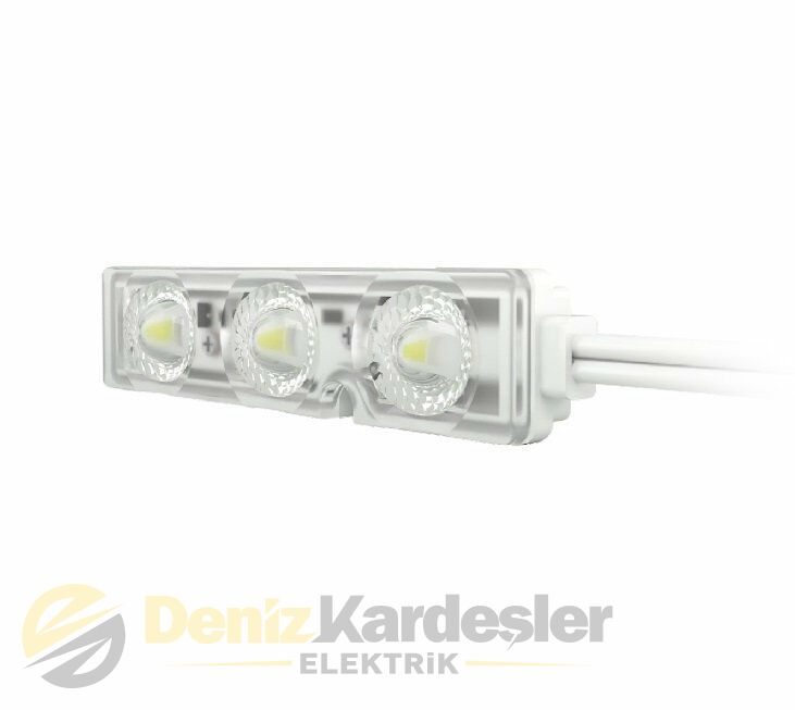 CATA (20 ADET MODÜL)1,2W- 3'LÜ KRİSTAL MERCEK MODÜL(BEYAZ)