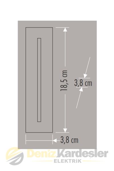 CATA 3W CREE LED KORİDOR ARMATÜRÜ SİYAH KASA ( GÜN