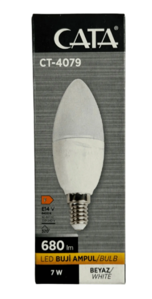 CATA 7W LEDLİ BUJİ AMPUL ( BEYAZ )