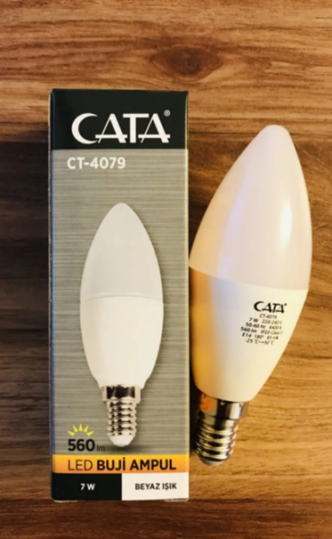 CATA 7W LEDLİ BUJİ AMPUL ( BEYAZ )