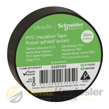 SCHNEİDER THORSMAN İZOLEBANT 19MMX20MT SİYAH