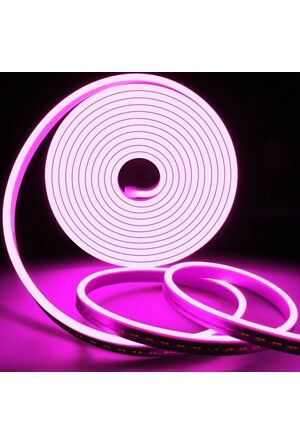 MOLLED 5 MT 10W 12V PEMBE IŞIK NEON LED