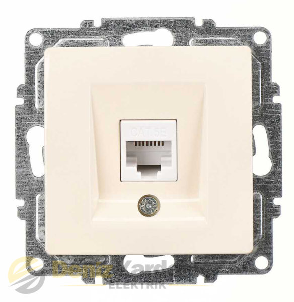 GÜNSAN VİSAGE KREM TEKLİ DATA PRİZ CAT5 MEK.