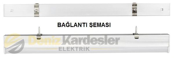 CATA 5W T5 LEDLİ BANT ARMATÜR ( BEYAZ )