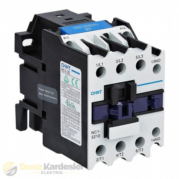 CHİNT NC1-1801M 3 KUTUP KONTAKTÖR 7,5kW 18A AC220V