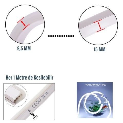 CATA NEON LED HORTUM (GÜNIŞIĞI)