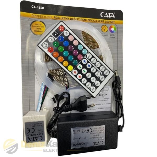 CATA RGB ŞERİT LED SET (60 CİP 5050)