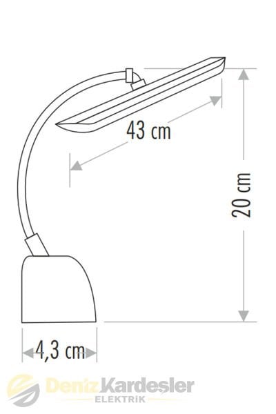 Cata 10W Mandarin Led Aplik (Siyah Kasa)(Günışığı)