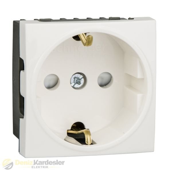 SCHNEİDER ULTRA 45X45 ÇOC.KOR.TOPRAKLI PRİZ BEYAZ