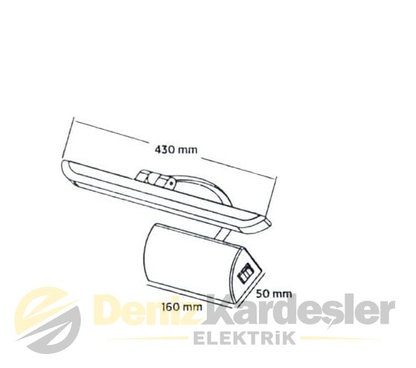 CATA 10W MANDARİN LED APLİK (KROM KASA) ( BEYAZ )