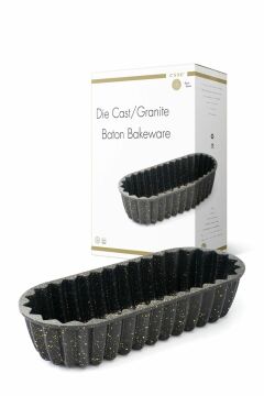 Döküm Granite Kek Kalıbı Baton Siyah