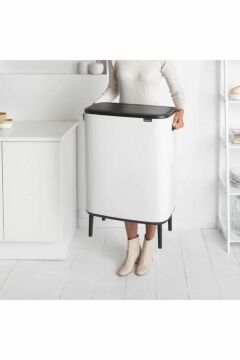 Brabantia Çöp Kutusu Büyük Boy 60 Lt Bo Touch Dokunmatik Kapak Beyaz 130205