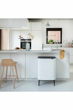 Brabantia Çöp Kutusu Büyük Boy 60 Lt Bo Touch Dokunmatik Kapak Beyaz 130205