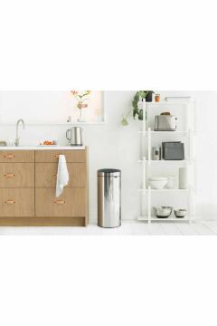 Newıcon Fpp Matt Steel Pedallı Çöp Kutusu 30L