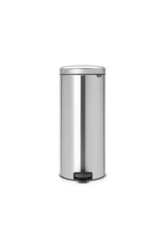 NEWICON FPP MATT STEEL PEDALLI ÇÖP KUTUSU 30L