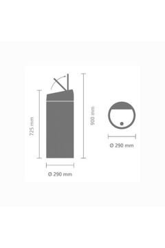 Brabantia Çöp Kutusu 30 Litre Touch Bın New Dokunmatik Almond 115042
