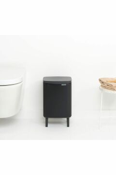 BRABANTIA-BO HI MAT SİYAH AYAKLI ÇÖP KUTUSU 7L