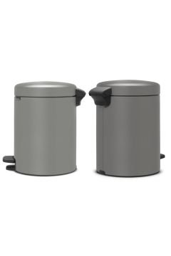 Brabantia Çöp Kutusu 5 Litre Newicon Pedallı Beton Gri 126284