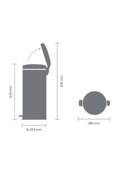 Bra 111822 Pedallı Çöp Kovası 30lt