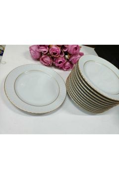 Mat Yaldızlı 20 cm Pasta Tabağı 6 Adet