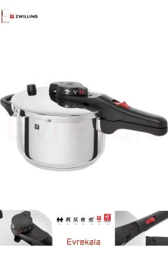 Evrekala Shop Düdüklü Tencere Zwilling Pressure Cooker-Yetkili Evrekala- 4 Lt Yeni Seri Pişirici Air