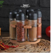 Chef Taste 6'li Dönen Baharatlık Takımı - 1 Set