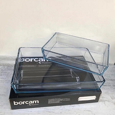 Paşabahçe Dikdörtgen Premium 2 Li Borcam Set (BÜYÜK-KÜÇÜK) Fma05050 Fma05209 059oa 060oa