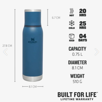 Stanley The Adventure To-go Bottle 1.0l / 1.1 Qt Abyss Termos