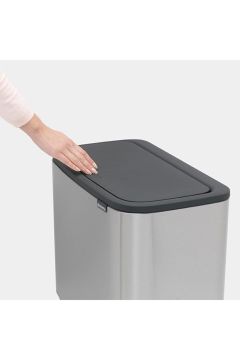 Dokunmatik Çöp Kovası 36 Lt. Inox