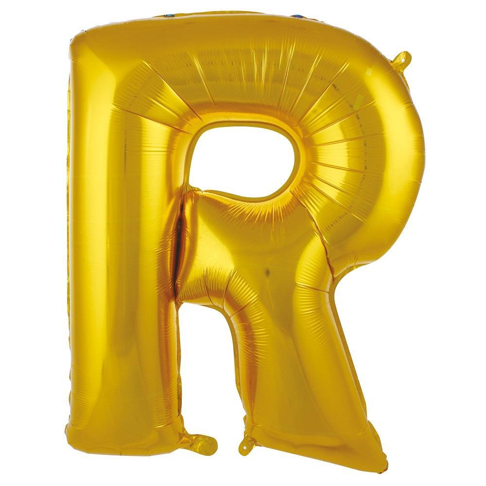 R- HARF 34'' ALTIN RENK BALON 76 CM