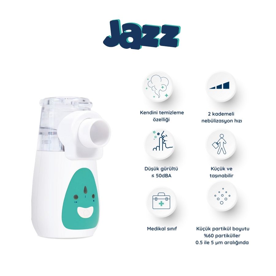 NEBÜLİZATÖR MESH JAZZ TAŞINABİLİR (ULTRASONİK)