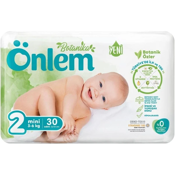 ÖNLEM BOTANİCA ÇOCUK BEZİ MİNİ NO:2 30 LU