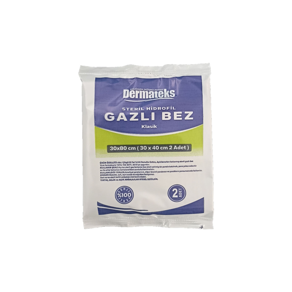 GAZ KOMPRES 30X80 DERMATEKS